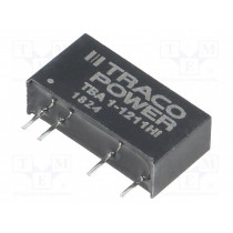 TBA 1-1211HI; Converter: DC/DC; 1W; Uin: 10.8÷13.2V; Uout: 5VDC; Iout: 200mA; SIP7; TRACO POWER TBA 1-1211HI; Converter: DC/DC; 1W; Uin: 10.8÷13.2V; Uout: 5VDC; Iout: 200mA; SIP7; TRACO POWER
