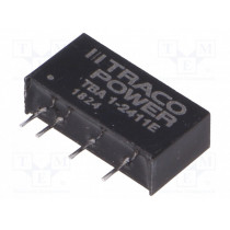 TBA 1-2411E; Converter: DC/DC; 1W; Uin: 21.6÷26.4V; Uout: 5VDC; Iout: 200mA; SIP7; TRACO POWER TBA 1-2411E; Converter: DC/DC; 1W; Uin: 21.6÷26.4V; Uout: 5VDC; Iout: 200mA; SIP7; TRACO POWER