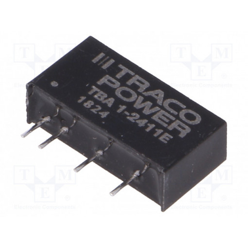 TBA 1-2411E; Converter: DC/DC; 1W; Uin: 21.6÷26.4V; Uout: 5VDC; Iout: 200mA; SIP7; TRACO POWER TBA 1-2411E; Converter: DC/DC; 1W; Uin: 21.6÷26.4V; Uout: 5VDC; Iout: 200mA; SIP7; TRACO POWER