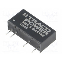 TBA 1-2411HI; Converter: DC/DC; 1W; Uin: 21.6÷26.4V; Uout: 5VDC; Iout: 200mA; SIP7; TRACO POWER TBA 1-2411HI; Converter: DC/DC; 1W; Uin: 21.6÷26.4V; Uout: 5VDC; Iout: 200mA; SIP7; TRACO POWER