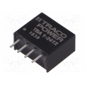 TBA 1-2412; Converter: DC/DC; 1W; Uin: 21.6÷26.4V; Uout: 12VDC; Iout: 80mA; SIP4; TRACO POWER