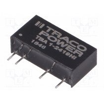 TBA 1-2419HI; Converter: DC/DC; 1W; Uin: 21.6÷26.4V; Uout: 9VDC; Iout: 111mA; SIP7; TRACO POWER