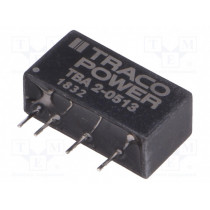 TBA 2-0513; Converter: DC/DC; 2W; Uin: 4.5÷5.5V; Uout: 15VDC; Iout: 130mA; SIP7; TRACO POWER