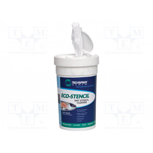 1570-100DSP; Wipe: cloth; 100pcs; cleaning,flux removing; Techspray 1570-100DSP; Wipe: cloth; 100pcs; cleaning,flux removing; Techspray