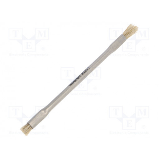 2031-1; Tool: brush; horse hair; double sided; Handle material: metal; Techspray 2031-1; Tool: brush; horse hair; double sided; Handle material: metal; Techspray