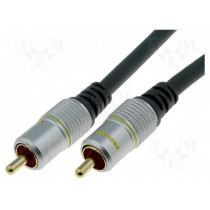 ; Cable; RCA plug,both sides; 3m; Plating: gold-plated; black; PROLINK ; Cable; RCA plug,both sides; 3m; Plating: gold-plated; black; PROLINK