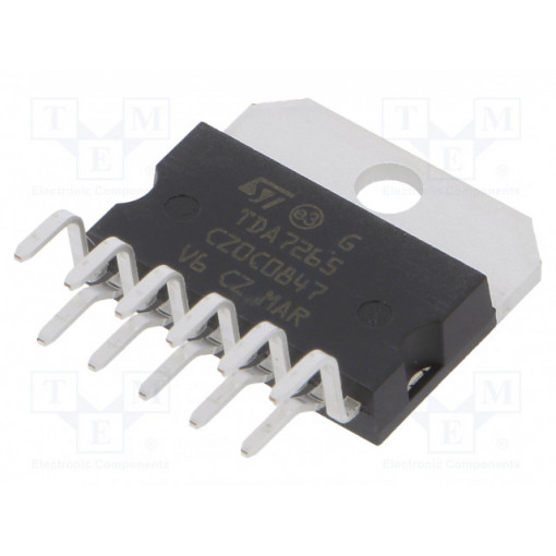 TDA7265; Audio amplifier; Pout: 50W; Features: stereo; 5÷25VDC; 2; 8Ω; STMicroelectronics