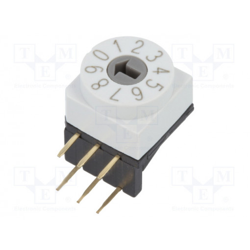 TDR-10H; Encoding switch; DEC/BCD; Pos: 10; THT; Rcont max: 80mΩ; 7Ncm; SUNGMUN ELECTRONICS CO., LTD. TDR-10H; Encoding switch; DEC/BCD; Pos: 10; THT; Rcont max: 80mΩ; 7Ncm; SUNGMUN ELECTRONICS CO., LTD.