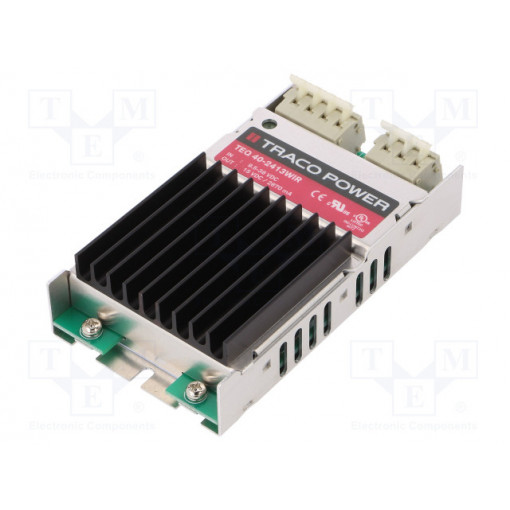 TEQ 40-2413WIR; Converter: DC/DC; 40W; Uin: 9.5÷36V; 15VDC; Iout: 2.67A; 275kHz; TRACO POWER