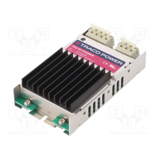 TEQ 40-2422WIR; Converter: DC/DC; 40W; Uin: 9.5÷36V; Uout: 12VDC; Uout2: -12VDC; TRACO POWER
