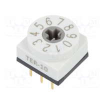 TER-10; Encoding switch; DEC/BCD; Pos: 10; THT; Rcont max: 80mΩ; 7Ncm; SUNGMUN ELECTRONICS CO., LTD. TER-10; Encoding switch; DEC/BCD; Pos: 10; THT; Rcont max: 80mΩ; 7Ncm; SUNGMUN ELECTRONICS CO., LTD.