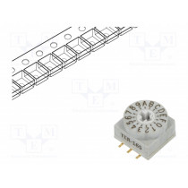 TER-16S-TR; Encoding switch; HEX/BCD; Pos: 16; SMT; Rcont max: 80mΩ; 7Ncm; SUNGMUN ELECTRONICS CO., LTD.