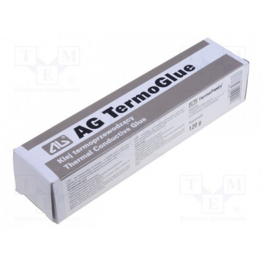 ART.AGT-180; Heat transfer glue; white; 120g; Termoglue; 1W/mK; max.200°C; 2MPa; AG TERMOPASTY ART.AGT-180; Heat transfer glue; white; 120g; Termoglue; 1W/mK; max.200°C; 2MPa; AG TERMOPASTY