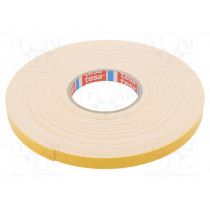 04957-00016-00; Tape: fixing; W: 15mm; L: 25m; Thk: 1.1mm; double-sided; acrylic; 80°C; TESA 04957-00016-00; Tape: fixing; W: 15mm; L: 25m; Thk: 1.1mm; double-sided; acrylic; 80°C; TESA