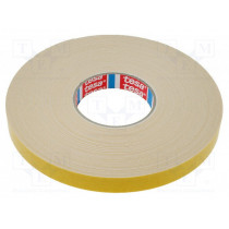 04957-00008-00; Tape: fixing; W: 19mm; L: 25m; Thk: 1.1mm; double-sided; acrylic; 80°C; TESA 04957-00008-00; Tape: fixing; W: 19mm; L: 25m; Thk: 1.1mm; double-sided; acrylic; 80°C; TESA