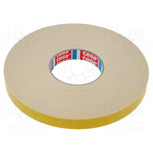 04957-00008-00; Tape: fixing; W: 19mm; L: 25m; Thk: 1.1mm; double-sided; acrylic; 80°C; TESA 04957-00008-00; Tape: fixing; W: 19mm; L: 25m; Thk: 1.1mm; double-sided; acrylic; 80°C; TESA