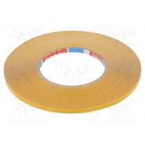 04970-00007-00; Tape: fixing; W: 6mm; L: 50m; Thk: 225um; double-sided; white; 60°C; TESA 04970-00007-00; Tape: fixing; W: 6mm; L: 50m; Thk: 225um; double-sided; white; 60°C; TESA