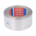 60650-00002-00; Tape: duct; W: 50mm; L: 50m; Thk: 50um; grey; acrylic; aluminium; 3%; TESA