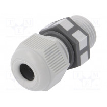 THA.450.A1E; Cable gland; PG9; IP68; Mat: polyamide; grey; UL94V-2; TECHNO THA.450.A1E; Cable gland; PG9; IP68; Mat: polyamide; grey; UL94V-2; TECHNO