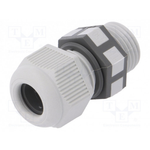 THA.450.B1E; Cable gland; PG13,5; IP68; Mat: polyamide; grey; UL94V-2; TECHNO THA.450.B1E; Cable gland; PG13,5; IP68; Mat: polyamide; grey; UL94V-2; TECHNO
