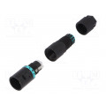 THB.381.A2A; Connector: AC supply; screw terminal; male; TH381; 5.8÷6.9mm; 400V; TECHNO