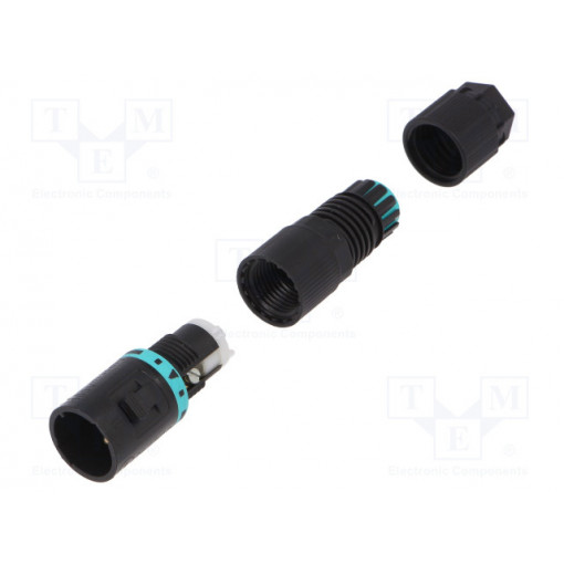 THB.381.A2A; Connector: AC supply; screw terminal; male; TH381; 5.8÷6.9mm; 400V; TECHNO THB.381.A2A; Connector: AC supply; screw terminal; male; TH381; 5.8÷6.9mm; 400V; TECHNO