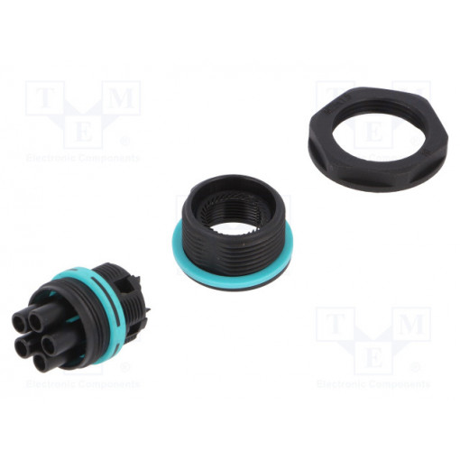 THB.387.F5A; Connector: AC supply; screw terminal; female; TH387; 0.25÷1.5mm2; TECHNO