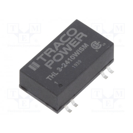 THL 3-2410WISM; Converter: DC/DC; 3W; Uin: 9÷36V; 3.3VDC; Iout: 600mA; 24x18.1x8mm; TRACO POWER