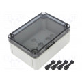 11100901; Enclosure: multipurpose; X: 94mm; Y: 130mm; Z: 57mm; TK PS; grey; IP66; SPELSBERG