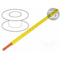 0243 002 30; Wire; TLY; stranded; Cu; 0.35mm2; yellow; PVC; 150V; 500m; Class: 5; TECHNOKABEL