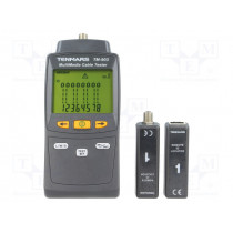 TM-903; Tester: LAN wiring; Dim: 156x73x35mm; Measured cable l: max.255m; TENMARS
