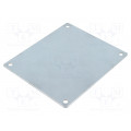 TM 1212; Mounting plate; steel; W: 96mm; L: 111mm; Series: EURONORD; AB121207; FIBOX