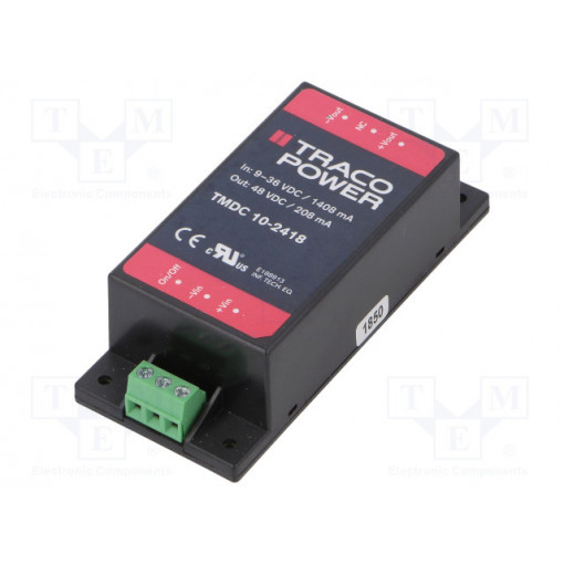 TMDC 10-2418; Converter: DC/DC; 10W; Uin: 9÷36V; Uout: 48VDC; Iout: 208mA; 65.8g; TRACO POWER