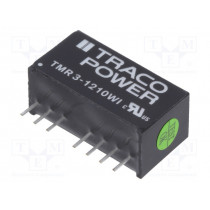 TMR 3-1210WI; Converter: DC/DC; 3W; Uin: 4.5÷18V; 3.3VDC; Iout: 700mA; SIP8; 4.8g; TRACO POWER