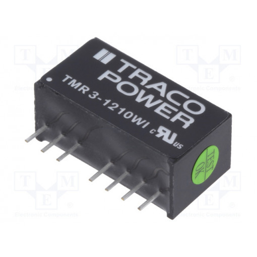 TMR 3-1210WI; Converter: DC/DC; 3W; Uin: 4.5÷18V; 3.3VDC; Iout: 700mA; SIP8; 4.8g; TRACO POWER