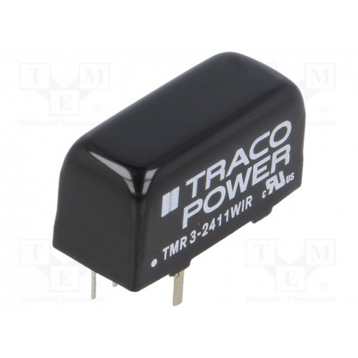 TMR 3-2411WIR; Converter: DC/DC; 3W; Uin: 9÷36V; 5VDC; Iout: 600mA; SIP8; 5.9g; OUT: 1; TRACO POWER