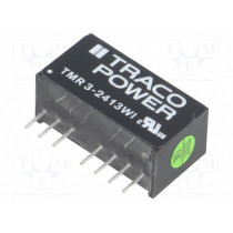 TMR 3-2413WI; Converter: DC/DC; 3W; Uin: 9÷36V; 15VDC; Iout: 200mA; SIP8; 4.8g; TRACO POWER