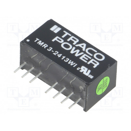 TMR 3-2413WI; Converter: DC/DC; 3W; Uin: 9÷36V; 15VDC; Iout: 200mA; SIP8; 4.8g; TRACO POWER