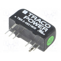 TMR 3-4821WIR; Converter: DC/DC; 3W; Uin: 18÷75V; Uout: 5VDC; Uout2: -5VDC; SIP8; TRACO POWER