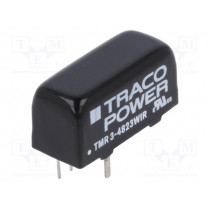 TMR 3-4823WIR; Converter: DC/DC; 3W; Uin: 18÷75V; Uout: 15VDC; Uout2: -15VDC; SIP8; TRACO POWER