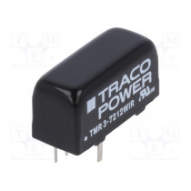 TMR 3-7212WIR; Converter: DC/DC; 3W; Uin: 43÷160V; 12VDC; Iout: 250mA; SIP8; 5.9g; TRACO POWER