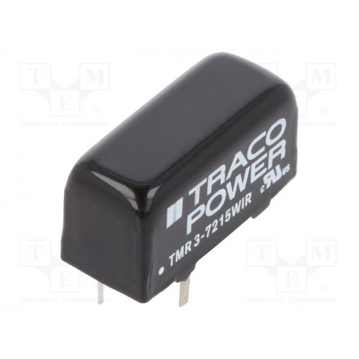 TMR 3-7215WIR; Converter: DC/DC; 3W; Uin: 43÷160V; 24VDC; Iout: 125mA; SIP8; 5.9g; TRACO POWER