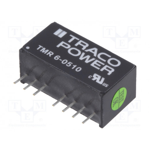 TMR 6-0510; Converter: DC/DC; 6W; Uin: 4.5÷9V; 3.3VDC; Iout: 1300mA; SIP8; 4.8g; TRACO POWER