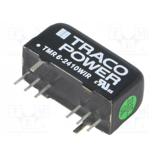 TMR 6-2410WIR; Converter: DC/DC; 6W; Uin: 9÷36V; 3.3VDC; Iout: 1500mA; SIP8; 5.9g; TRACO POWER