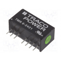 TMR 6-2421; Converter: DC/DC; 6W; Uin: 18÷36V; Uout: 5VDC; Uout2: -5VDC; SIP8; TRACO POWER