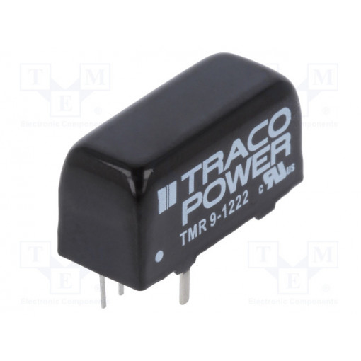 TMR 9-1222; Converter: DC/DC; 9W; Uin: 9÷18V; Uout: 12VDC; Uout2: -12VDC; SIP8; TRACO POWER