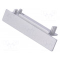 23110040; Cap for LED profiles; silver; ABS; Application: FLAT8; TOPMET 23110040; Cap for LED profiles; silver; ABS; Application: FLAT8; TOPMET
