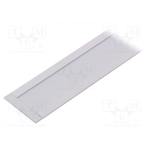 FLAT8 H/U WH 1M SET STANDARD; Profiles for LED modules; white; recessed; white; L: 1m; aluminium; TOPMET