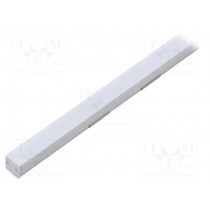 FLOOR12 K/U ANOD 1M SET STANDARD; Profiles for LED modules; white; recessed; natural; L: 1m; TOPMET
