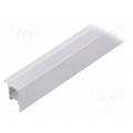 FRAME14 C ANOD 1M SET STANDARD; Profiles for LED modules; white; recessed; natural; L: 1m; TOPMET